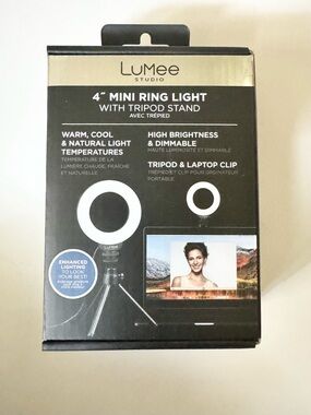 LuMee Studio Mini Ring Light with Tripod - Black